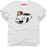 Tshirthane Porsche Beyaz Erkek T-Shirt