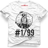 Tshirthane Pubg #1/99 Beyaz Erkek T-Shirt - M