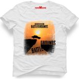 Tshirthane Pubg Battle Grounds Night Beyaz Erkek T-Shirt - M