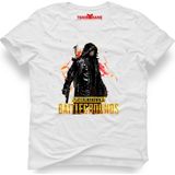 Tshirthane Pubg Battle Royale Beyaz Erkek T-Shirt - M