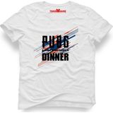 Tshirthane Pubg Dinner Beyaz Erkek T-Shirt