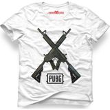 Tshirthane Pubg M416 Beyaz Erkek T-Shirt - L
