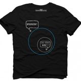 Tshirthane Pubg Mavi Alan Fu*k Koş Run Forest Siyah Erkek T-shirt