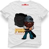Tshirthane Pubg Pan Erkek T-Shirt - Beyaz