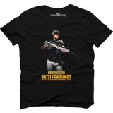 Tshirthane Pubg Playerunknown Woman Fighter Siyah Erkek T-Shirt - XL