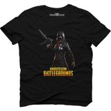 Tshirthane Pubg Playerunknown Woman Fighter Siyah Erkek T-Shirt