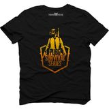 Tshirthane Pubg Survival Series Siyah Erkek T-Shirt - M