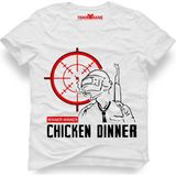 Tshirthane Pubg winner Erkek T-Shirt - XL - Beyaz
