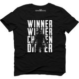 Tshirthane Pubg Winner Soldier Siyah Erkek T-Shirt