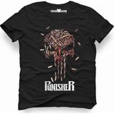 Tshirthane Punisher Siyah Erkek T-Shirt - XL
