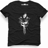 Tshirthane Punisher Siyah Erkek T-Shirt