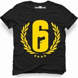 Tshirthane Rainbow Six Gun Siyah Erkek T-shirt