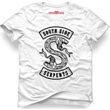 Tshirthane Riverdale South Side Snake Beyaz Erkek T-Shirt