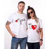 Tshirthane Sen Benim Eksik Parçamsın 2'li Sevgili T-shirt