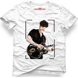 Tshirthane Shawn Mendes Gitar Beyaz Erkek T-Shirt