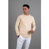 Tshirthane Slimfit Baskılı Sıfır Yaka Uzun Kol Erkek Sweatshirt