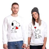 Tshirthane Snoopy Love 2'li Sevgili Sweatshirt