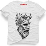 Tshirthane Sokratez Erkek T-Shirt - XS - Beyaz