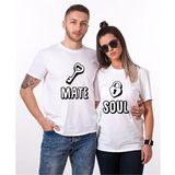 Tshirthane Soul Mate Anahtar 2'li Sevgili T-shirt
