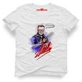 Tshirthane Stan Lee Marvel Kara Kalem Beyaz Erkek T-shirt