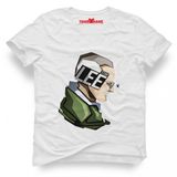 Tshirthane Stan Lee Marvel Vektörel Beyaz Erkek T-shirt