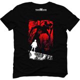 Tshirthane Stranger Things Eleven Demogorgon Siyah Erkek T-Shirt - XL