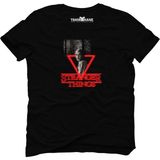 Tshirthane Stranger Things Eleven Üçgen Siyah Erkek T-Shirt - XL