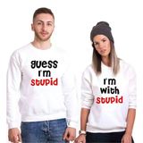 Tshirthane Stupid Sevgili Kombinleri Sweatshirt Kombini, Erkek, L-Tek Ürün Fiyatıdır, Kombin Yapmak İçin En Az 2 Adet Sepete Ekleyiniz