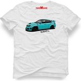 Tshirthane Subaru Beyaz Erkek T-Shirt - XL
