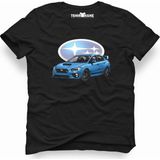 Tshirthane Subaru Logo Siyah Erkek T-Shirt