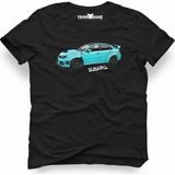 Tshirthane Subaru Siyah Erkek T-Shirt - L
