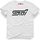 Tshirthane Subaru Sti Beyaz Erkek T-Shirt