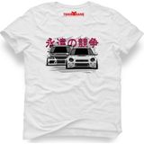 Tshirthane Subaru Vs Evo Beyaz Erkek T-Shirt - M