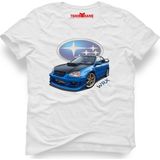 Tshirthane Subaru Wrx Beyaz Erkek T-Shirt - L