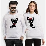 Tshirthane Tatlı Kedicik 2'li Sevgili Sweatshirt