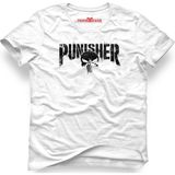 Tshirthane The Punisher Logo Beyaz Erkek T-Shirt