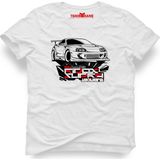 Tshirthane Toyota Supra Jza80 Beyaz Erkek T-Shirt - XS
