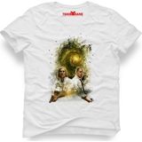 Tshirthane True Detective Beyaz Erkek T-Shirt - XS