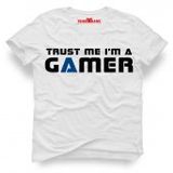 Tshirthane Trust Me İm A Gamer Beyaz Erkek T-shirt