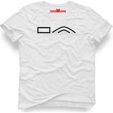 Tshirthane Türk Boyları Karaevli Beyaz Erkek T-Shirt - XL