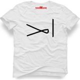 Tshirthane Türk Boyları Pecenek Beyaz Erkek T-Shirt