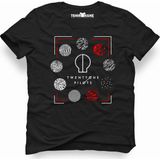 Tshirthane Twenty One Pilots Blurryface Line Siyah Erkek T-shirt