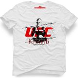 Tshirthane Ufc Khabib Nurmagomedov Boksör Beyaz Erkek T-Shirt - XL