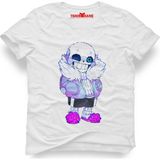 Tshirthane Undertale mozaik Erkek T-Shirt - XXXL - Beyaz