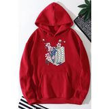 Tshirthane Unisex Flowers Baskılı Sweatshirt