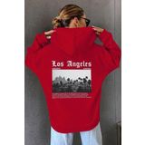 Tshirthane Unisex Los Angles Baskılı Sweatshirt