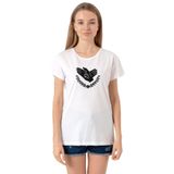 Tshirthane Violet Evergarden Anime CH Postal Company Logo Beyaz Kadın Bisikletyaka Tshirt P23521S4782