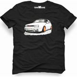 Tshirthane Vw Volkswagen Golf Mk2 Siyah Erkek T-Shirt - XS