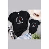 Tshirthane Yakıt Göstergesi Baba Oğul Kız (Tek Ürün Fiyatıdır Kombin Yapmak Için En Az 2 Adet Sepete Ekleyiniz) - 3 - 6 Ay - Siyah