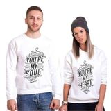 Tshirthane You're My Soul My Heart Sevgili Kombinleri Sweatshirt Kombini, Kadın, XS-Tek Ürün Fiyatıdır, Kombin Yapmak İçin En Az 2 Adet Sepete Ekleyiniz